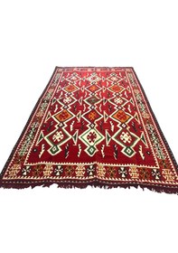 Resim Etnik Motifli Otantik Dekoratif Kilim Desenli Halı 200x300cm M4 