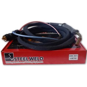Resim Steelweld Sw-501 Gazaltı Kaynak Torcu 4 Metre 