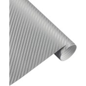 Resim FourForce Pazar Hava Kanallı Gri Karbon Araba Kaplama Folyosu 152 cm x 50 cm 