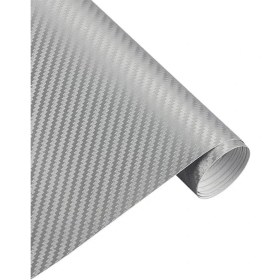 Resim FourForce Pazar Hava Kanallı Gri Karbon Araba Kaplama Folyosu 152 cm x 50 cm 