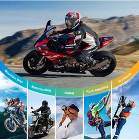Resim Mepa Q28 Motosiklet Kask Bluetooth Kulaklık 1080p Kamera Interkom Kulaklık Su Geçirmez Intercom Najmaddin 