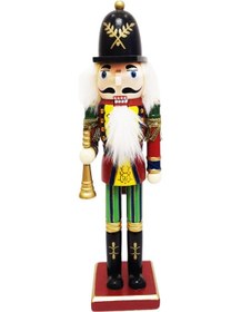 Resim Suntek 30cm Yükseklik Ahşap Fındıkkıran Asker Trompet 