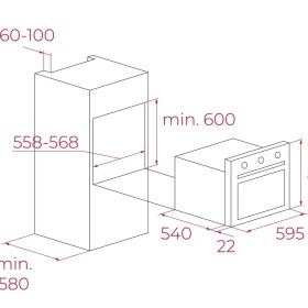 Resim Teka He 715 Bk Ankastre Fırın 