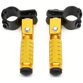 Resim Hightower Golden Dayanıklı Alüminyum Alaşım Bisiklet Arka Pedal Çifti - Katlanır Kaymaz Ayaklık 