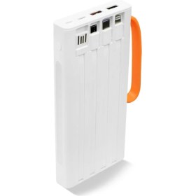 Resim MM Teknoloji QC10 10.000 Mah Pd 22.5W Dahili Kablolu Hızlı Şarj LED Fener Powerbank 