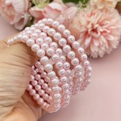 Resim Kadınlar için Çok Telli Sahte İnci Esnek Bileklikler, Basit Klasik Stil, Reçine, Kaplama Yok, Ayar Yok, Tüm Mevsim, Günlük Giyme ve Sevgililer Günü için Mükemmel 