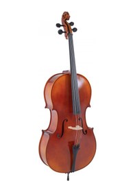 Resim Gewa Gs4020611121 Ideale Vc2 Çello 4/4 Flamed Maple Arka Kapak Profesyonel Görünüm 