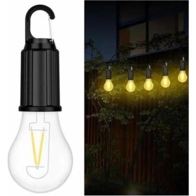 Resim Şarjlı Dekoratif Kamp Lambası Askılı Ampul LED Işık Type-C Girişli 