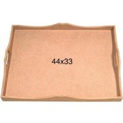 Resim Ahşap Kulplu Tepsi 44x33cm T721 