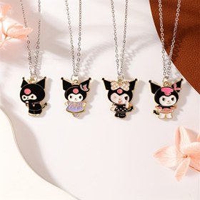 Resim 1 Sanrio Multi-Style Kuromi Fashion Cute Sweet Style Simple Clavicle Necklace Girlfriend Birthday Gift [Authorized] 