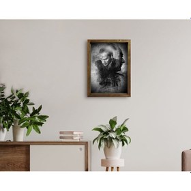Resim Bk Home Atatürk Tasarımlı Doğal Masif Ahşap Çerçeveli Tablo 45X65 (551057646) 