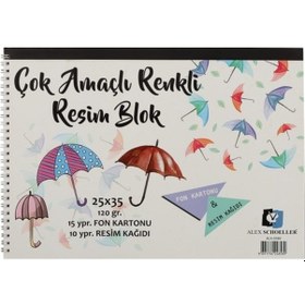 Resim Alex Resim Def. 25X35 Spr. Renkli 120Gr 25Li 0589 Çok Renkli 