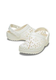 Resim Crocs Classic Floral Cut Out Clog K Çocuk Terliği 210943-0wv Krem Krem 