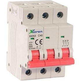 Resim 3x40a 3kw Otomatik Sigorta Xkn3 C 3p/40a 