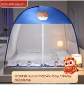 Resim Cibinlik Katlanabilir Yatak Odası Çift 1.2m-07 