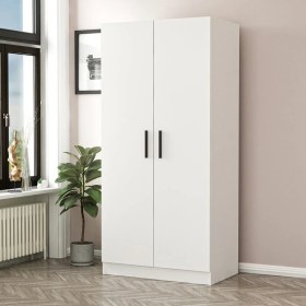 Resim T Designo Tdesıgno Hira Giyinme Dolabı - Çok Amaçlı Dolap - Gardırop 80 cm Beyaz 