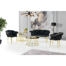 Resim Erezogulları Mobilya Bekleme Odası Ofis Oturma Grubu Mobilyası Çay Seti 2+1+1 