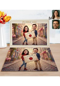 Resim Bk Gift Kişiye Özel Sevgili Karikatürlü 1000 Parça Profesyonel Puzzle-4, 1000 Puzzle, Sevgililer Günü Hediyesi, Sevgiliye Hediye Kobitmeyencom36174 Bk 