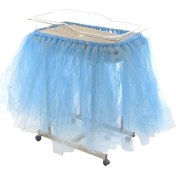Resim Süsle Bebek ve Parti Hastane Küvöz Eteği, Kristal Tüllü, 16 m2, Mavi 