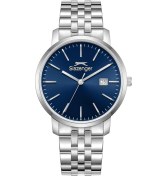 Resim Slazenger Sl.09.2529.1.02 Takvimli 10 Atm Suya Dayanıklı Çelik Kasa Metal Renk Erkek Kol Saati Metal 