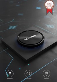 Resim Torima F8 Siyah Smart Tag Takip Cihazı Apple Find My ve Android Uyumlu 