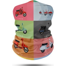 Resim Çok Amaçlı Bandana Motosiklet Boyunluk Balaklava Outdoor Yüz Maskesi Kayak Maskesi Çok Renkli 