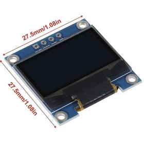 Resim 128X64 Oled Grafik Ekran 0,96 İnch 4 Pin Mavi 