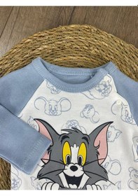 Resim Hello Friends Alttan Çıtçıtlı Bereli Unisex 3lü Bebek Takım Açık Mavi 