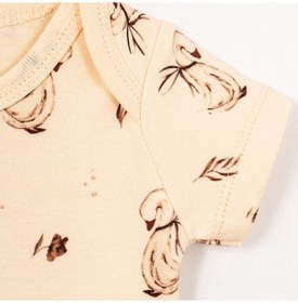 Resim Tiffany Baby & Kids Tiffany Mother Swan Organic Theme Yarım Kollu Bebek Body 56008 