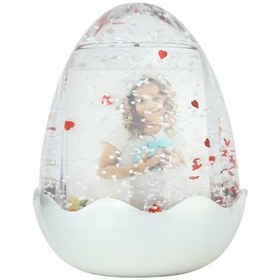 Resim Parlak Gri Yumurta Kar Küresi 5033Dgk 