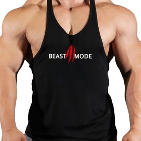 Resim Erkek Atletik Tank Top - Spor Salonu, Koşu, Antrenman Gömleği - Hafif Nefes Alabilir Egzersiz Yeleği - Siyah cesur BEAST MODE Grafikli - Vücut Geliştirme için Kas Tanımı - Günlük ve Resmi Etkinlikler - Erkek Fitness Giyim, Spor Salonu Giysileri, Spor Salonu Giyimleri, Spor Görünümü, Rahat Uygunluk, Koşu Ekipmanları, Spor Tasarımı, Dayanıklı Yapı, Performans Giyim, Aktif Yaşam 