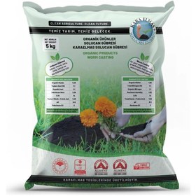 Resim KaraElmas Organik Tarım Solucan Gübresi 5 kg 