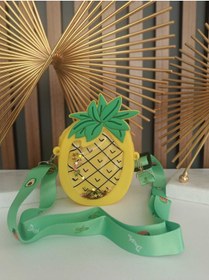 Resim elaa aksesuar Ananas Modelli Silikon Kol Çocuk Çantası 