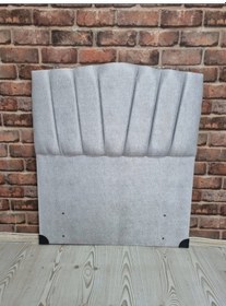 Resim Emba Mobilya Papatya Tek Kişilik Baza Başlığı Açik Gri 120 CM 