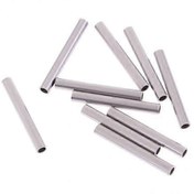 Resim 2-dix Pieces Silver Stainless Steel Tubes Strap Tube Accessory 