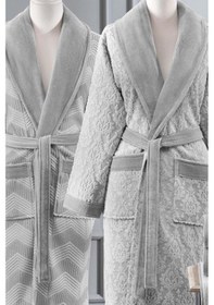 Resim Özdilek Pamuklu 7 Parça Aile Bornoz Seti-tappeto Antrasit Gri Çok Renkli 