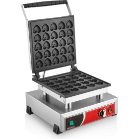 Resim KUTLU TİCARET Kutlu Tekli Kapaklı Kalpli Bubble Waffle Makinesi 