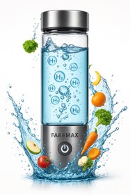 Resim Fabemax Hidrojenle Zenginleştirilmiş Su Şişesi Cihazı Taşınabilir Su Jeneratörü Sporcu Matarası Ev Ofis 