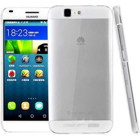 Resim Huawei Ascend G7 Kılıf Şeffaf Silikon Hibrit Case Renksiz 