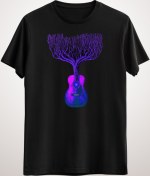 Resim GreenMint Unisex Siyah Gitar Guitar Roots 