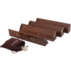 Resim Helena Wood Art Kardelen Ahşap Mozaikl Okey Takımı 