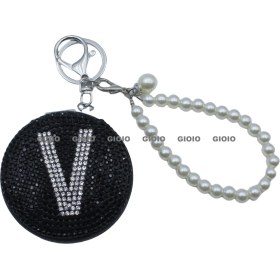 Resim Silver1 Gıoıo Yeni Mini Taşınabilir Kozmetik Ayna Kolye Anahtarlık Çanta Aksesuarları Kolye Dıy Anahtarlık (Yurt Dışından) 