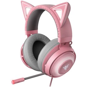 Resim RAZER Kraken Kitty Edition Quartz Oyuncu Kulaklığı 