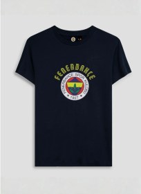 Resim House Of Clubs Fenerbahçe 1907 Klasik Büyük Çocuk T-shirt Lacivert - Sarı 
