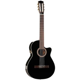 Resim La Patrie Hybrid CW Crescent Elektro Klasik Gitar (Siyah) 