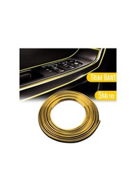 Resim Araç İçi Dekoratif Torpido Ve Kapı Döşeme Fitili Neon Ip 5 Metre Altın Sarısı (01) (Sts Oto Aksesuar) 