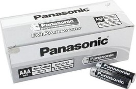 Resim PANASONIC MANGANEZ AAA İNCE KALEM PİL (60LI PAKET) Panasonic