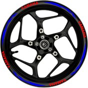 Resim Genel Markalar Yamaha kırmızı yazılı mavi reflektif pençe şeritli 