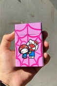 Resim Namgo Helo Spider Love Pembe Standart Plastik Sigara Tabakası Kutusu 