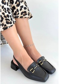 Resim Joone Siyah Cilt Topuklu Ayakkabı Siyah 